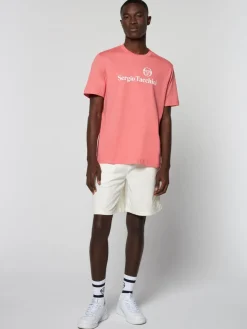 View All|Sergio Tacchini Heritage Logo T-Shirt- Tea Rose