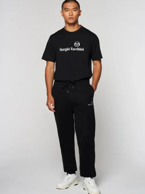 View All|Sergio Tacchini Heritage Sweatpant- Black Beauty
