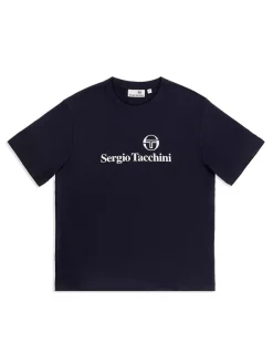 View All|Sergio Tacchini Heritage T-Shirt- Maritime Blue