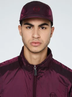 View All|Sergio Tacchini Iridescent Panel Cap-Grape Wine