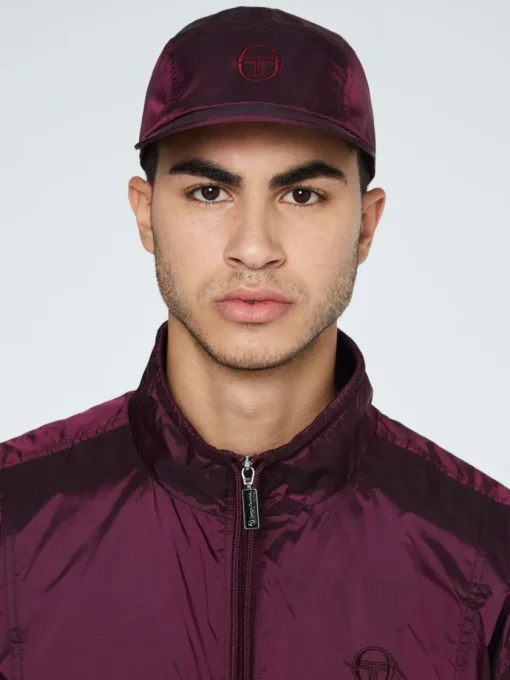 View All|Sergio Tacchini Iridescent Panel Cap-Grape Wine