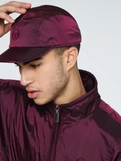 View All|Sergio Tacchini Iridescent Panel Cap-Grape Wine