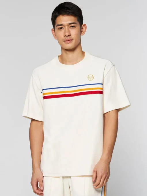 Velour|Sergio Tacchini Ivanes T-Shirt Archivio- Gardenia