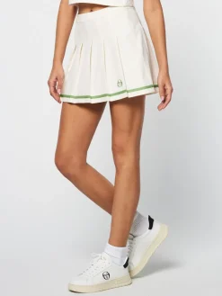 For The Court|Sergio Tacchini Kalkman Tennis Skirt- Gardenia