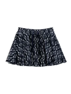 For The Court|Sergio Tacchini Lesi Mesh Skirt- Maritime Blue