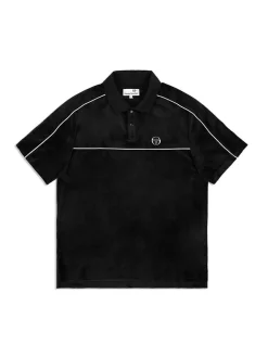 Velour|Sergio Tacchini Lioni Velour Polo Archivio- Black Beauty