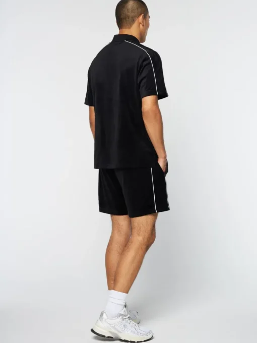 Velour|Sergio Tacchini Lioni Velour Polo Archivio- Black Beauty
