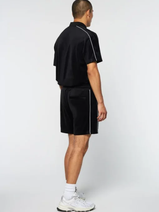 Shorts And Swim|Sergio Tacchini Lioni Velour Short Archivio- Black Beauty
