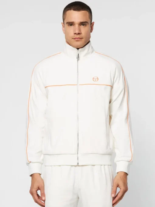 Tracksuits|Sergio Tacchini Lioni Velour Track Jacket Archivio- Gardenia