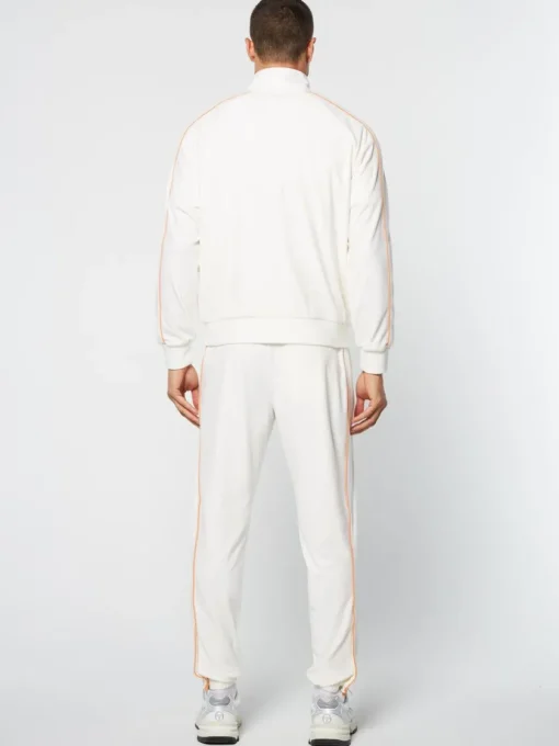 Tracksuits|Sergio Tacchini Lioni Velour Track Jacket Archivio- Gardenia