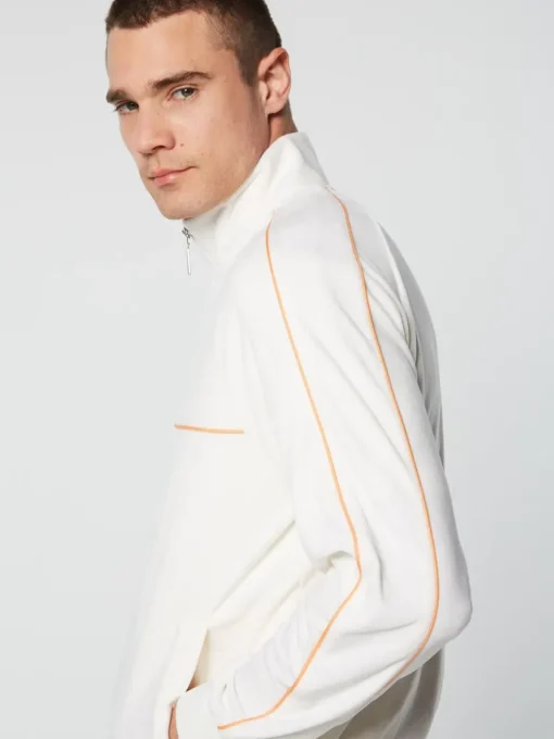 Tracksuits|Sergio Tacchini Lioni Velour Track Jacket Archivio- Gardenia