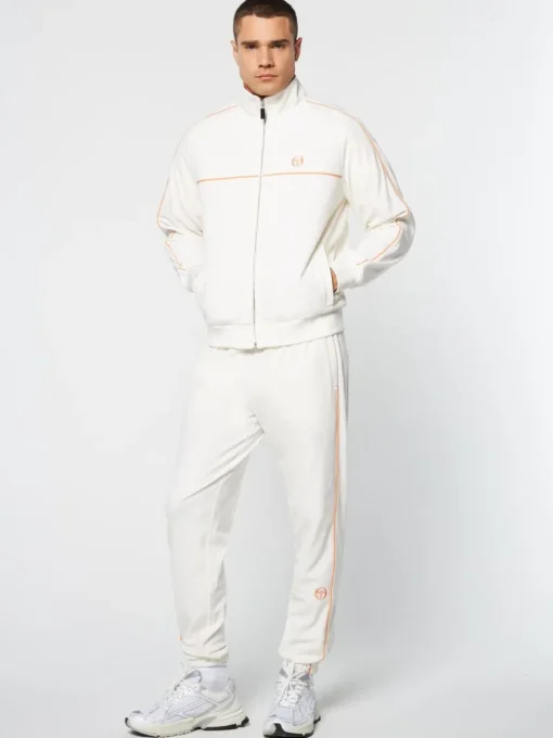 Jackets|Sergio Tacchini Lioni Velour Track Jacket Archivio- Gardenia