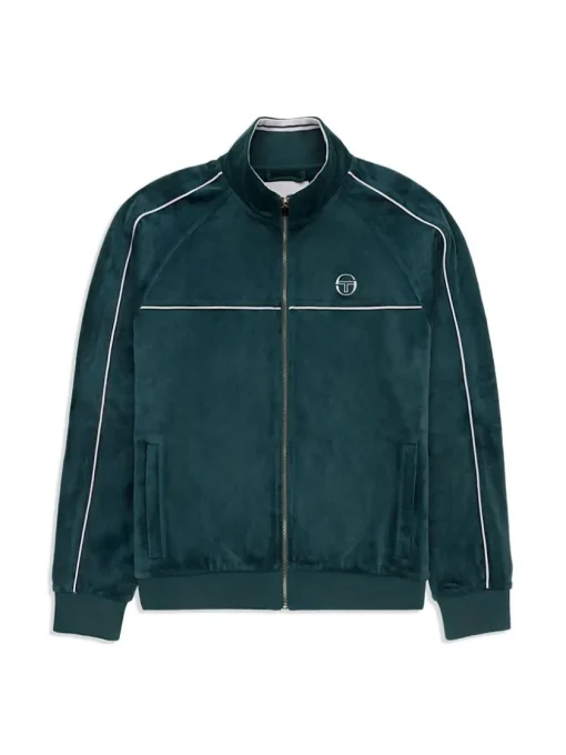 Jackets|Sergio Tacchini Lioni Velour Track Jacket- Botanical Garden