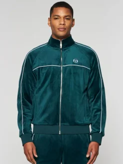Jackets|Sergio Tacchini Lioni Velour Track Jacket- Botanical Garden
