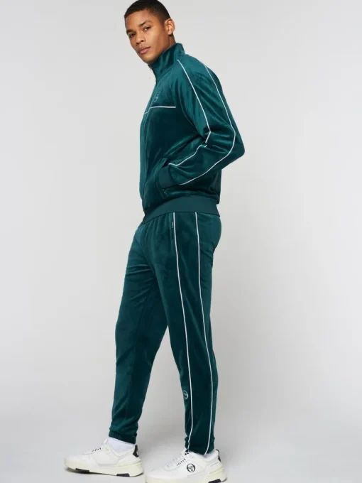Jackets|Sergio Tacchini Lioni Velour Track Jacket- Botanical Garden