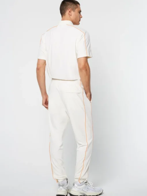 Velour|Sergio Tacchini Lioni Velour Track Pant Archivio- Gardenia