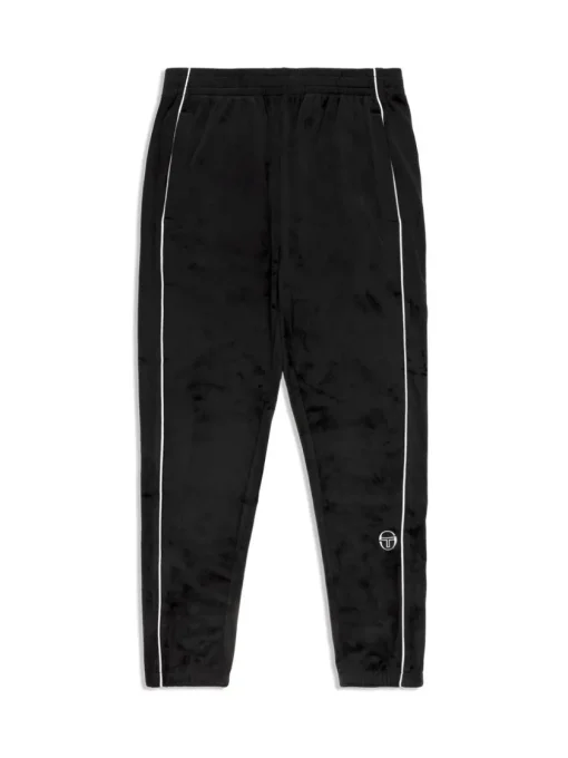 Velour|Sergio Tacchini Lioni Velour Track Pant- Black Beauty