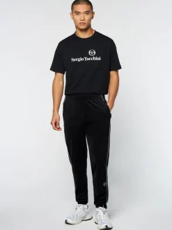 Velour|Sergio Tacchini Lioni Velour Track Pant- Black Beauty