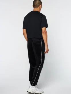 Velour|Sergio Tacchini Lioni Velour Track Pant- Black Beauty