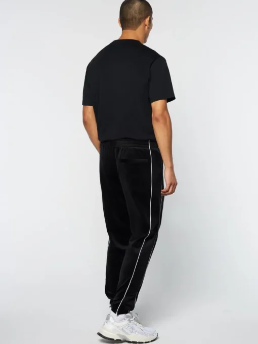 Velour|Sergio Tacchini Lioni Velour Track Pant- Black Beauty