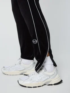 Velour|Sergio Tacchini Lioni Velour Track Pant- Black Beauty