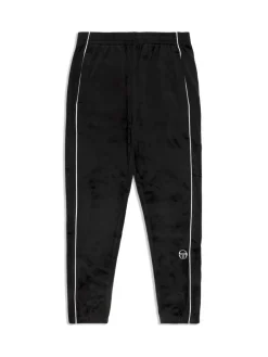 Pants And Sweatpants|Sergio Tacchini Lioni Velour Track Pant- Black Beauty