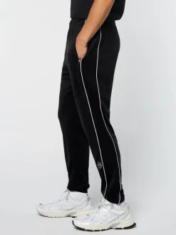 Pants And Sweatpants|Sergio Tacchini Lioni Velour Track Pant- Black Beauty