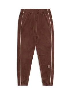 Pants And Sweatpants|Sergio Tacchini Lioni Velour Track Pant- Deep Mahogany