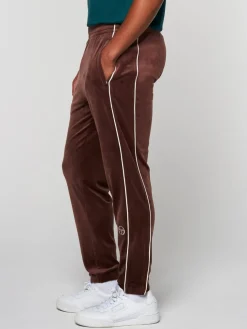 Pants And Sweatpants|Sergio Tacchini Lioni Velour Track Pant- Deep Mahogany
