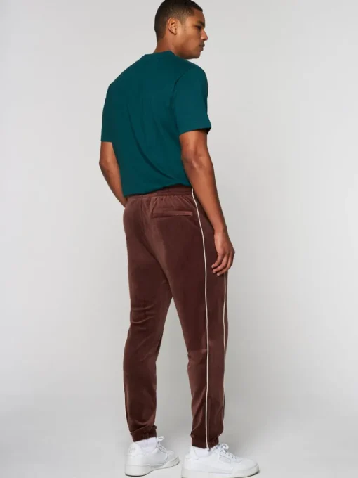 Pants And Sweatpants|Sergio Tacchini Lioni Velour Track Pant- Deep Mahogany