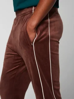 Pants And Sweatpants|Sergio Tacchini Lioni Velour Track Pant- Deep Mahogany