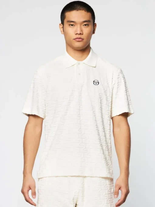 Polos|Sergio Tacchini Livata Monogram Polo- Gardenia
