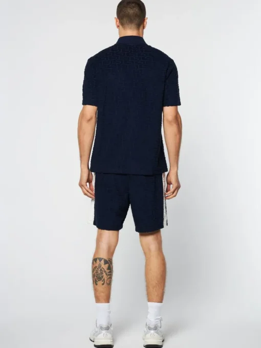 View All|Sergio Tacchini Livata Monogram Polo- Maritime Blue