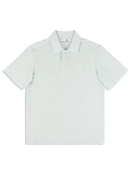 Polos|Sergio Tacchini Livata Monogram Polo- Surf Spray