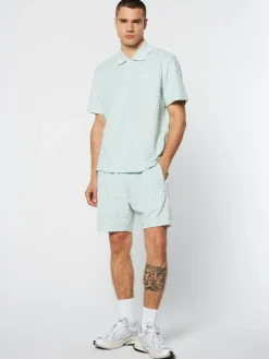Polos|Sergio Tacchini Livata Monogram Polo- Surf Spray