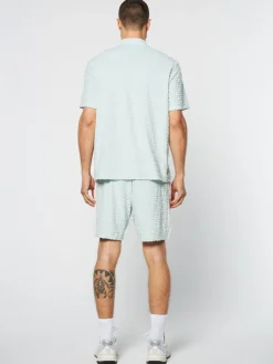 Polos|Sergio Tacchini Livata Monogram Polo- Surf Spray