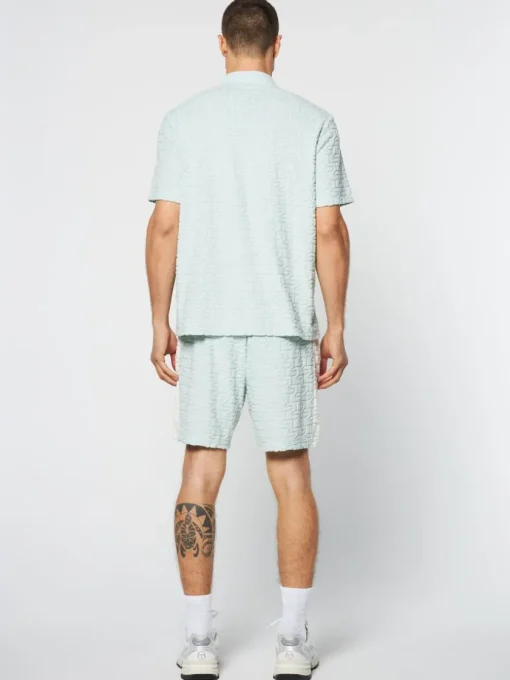 Polos|Sergio Tacchini Livata Monogram Polo- Surf Spray