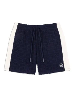 Shorts And Swim|Sergio Tacchini Livata Monogram Short- Maritime Blue