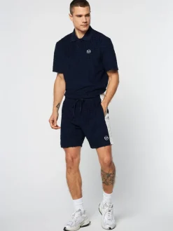 Shorts And Swim|Sergio Tacchini Livata Monogram Short- Maritime Blue