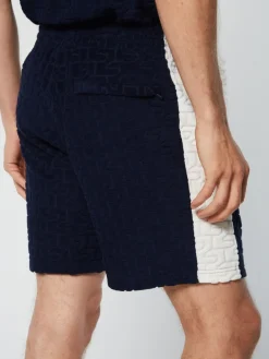 Shorts And Swim|Sergio Tacchini Livata Monogram Short- Maritime Blue