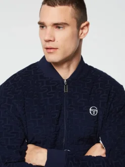 Jackets|Sergio Tacchini Livata Monogram Track Jacket- Maritime Blue