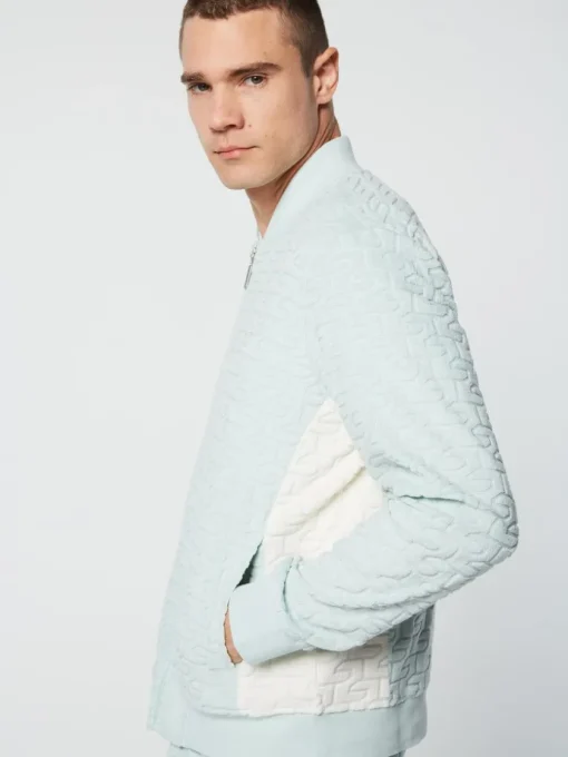 View All|Sergio Tacchini Livata Monogram Track Jacket- Surf Spray
