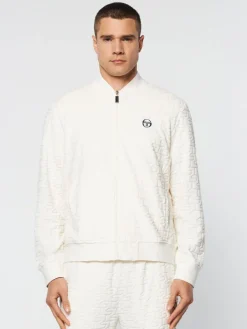 Jackets|Sergio Tacchini Livata Monogram Track Jacket- Gardenia