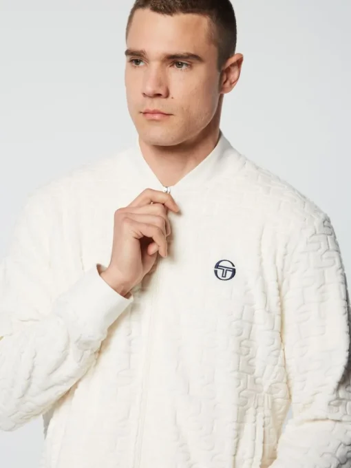 Jackets|Sergio Tacchini Livata Monogram Track Jacket- Gardenia