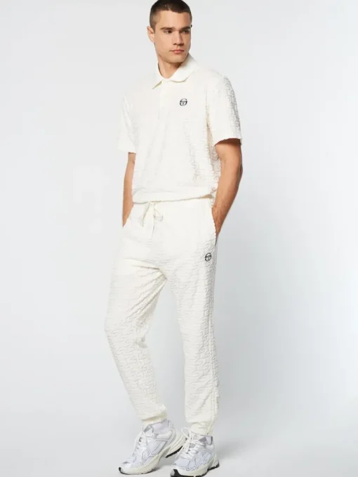 Pants And Sweatpants|Sergio Tacchini Livata Monogram Track Pant- Gardenia