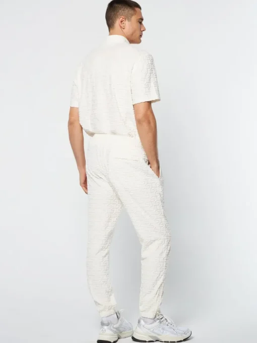Pants And Sweatpants|Sergio Tacchini Livata Monogram Track Pant- Gardenia