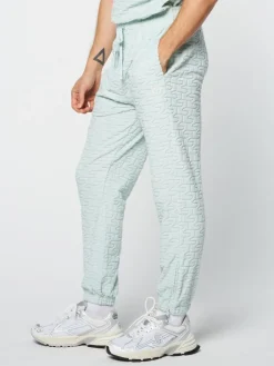 Pants And Sweatpants|Sergio Tacchini Livata Monogram Track Pant- Surf Spray