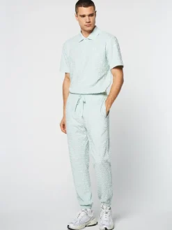 View All|Sergio Tacchini Livata Monogram Track Pant- Surf Spray