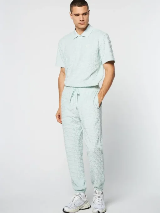 View All|Sergio Tacchini Livata Monogram Track Pant- Surf Spray