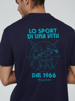 T-Shirts|Sergio Tacchini Lo Sport T-Shirt- Maritime Blue